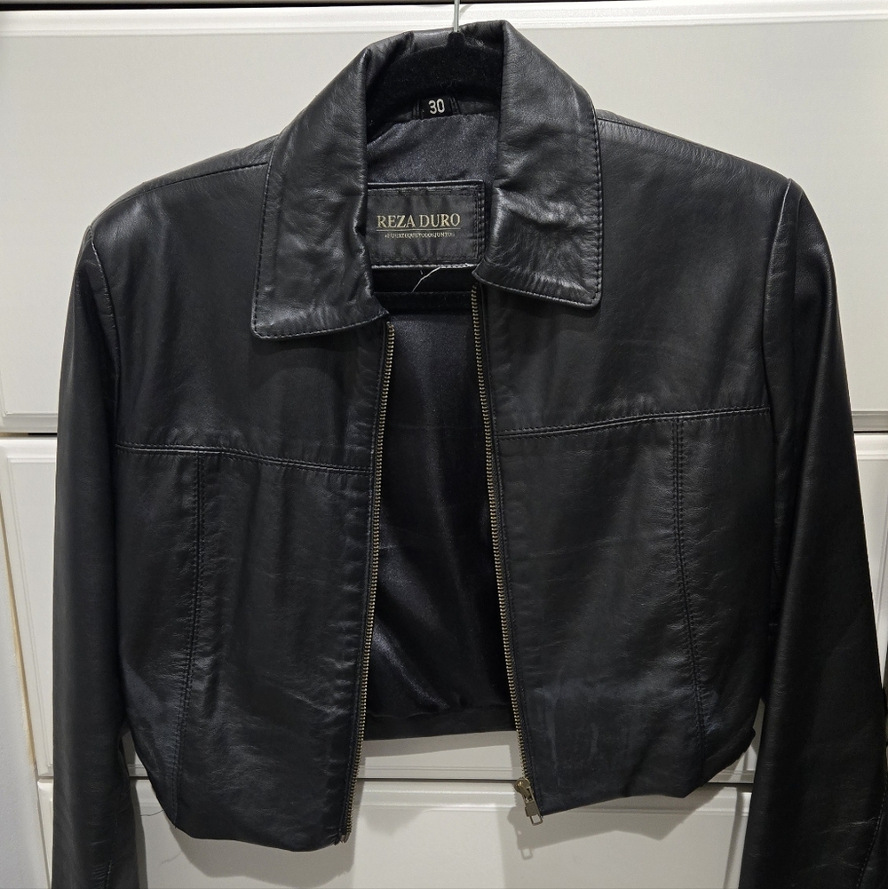 Women's Black Leather Jacket
